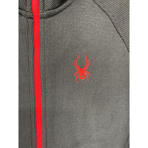 Spyder Mens Black Red Stellar Jacket Sherpa Lined Bonded Fleece NEW Small - Picture 9 of 11